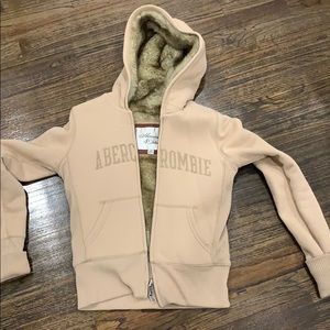 A&F Faux fur lined hoody